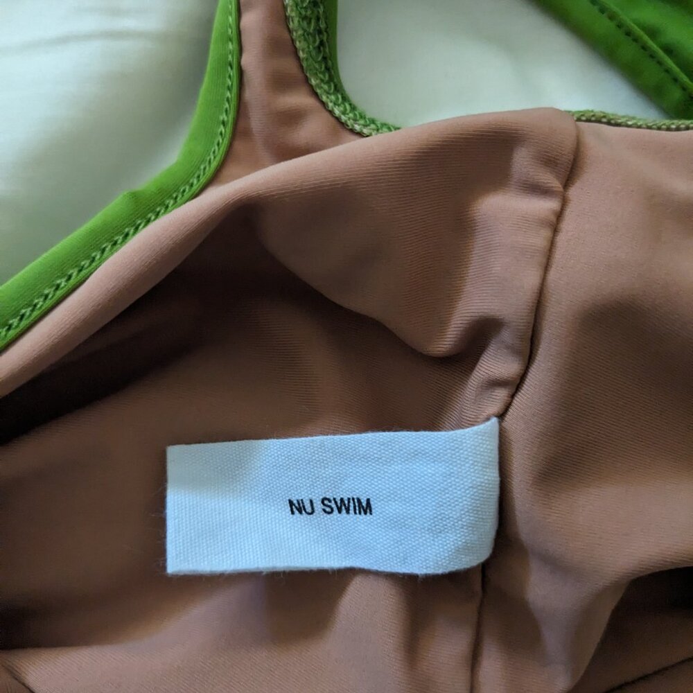 Nu Swim Tomato One Piece Swimsuit in Grass - Picture 4 of 5